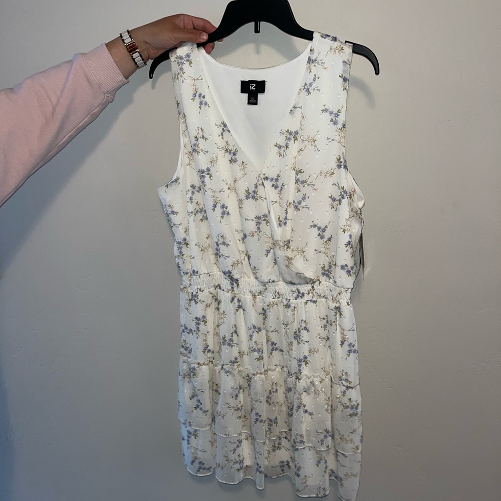 White Floral Dress Size XL